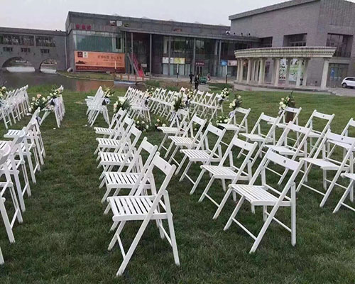 木质折叠椅活动现场图