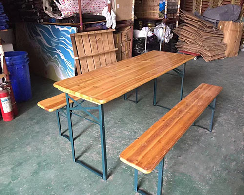 啤酒桌椅活动现场案例图