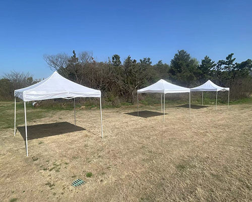 上海户外白色帐篷活动现场案例图