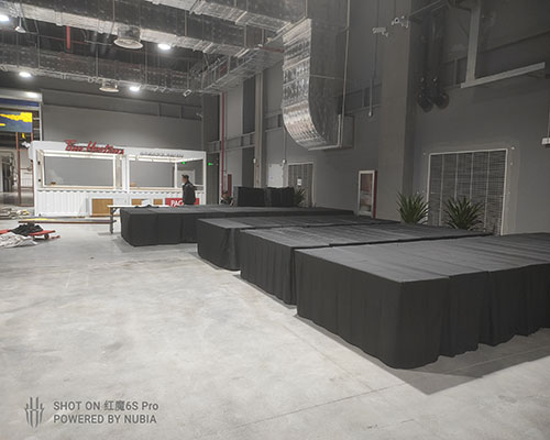 上海黑色折叠桌现场活动图