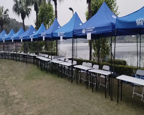 广州户外帐篷活动现场案例图