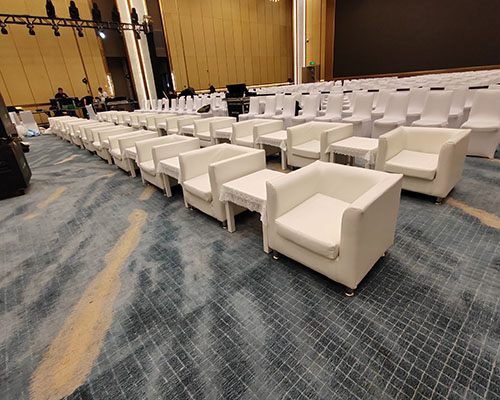 深圳平扶手沙发活动现场案例图