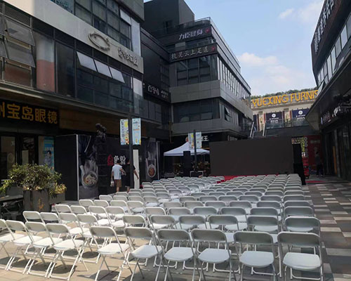 北京折叠桌椅活动现场案例图