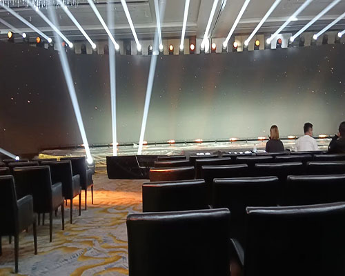 广州黑色单人沙发活动现场案例图