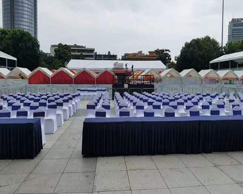 广州音乐节桌椅活动现场案例图