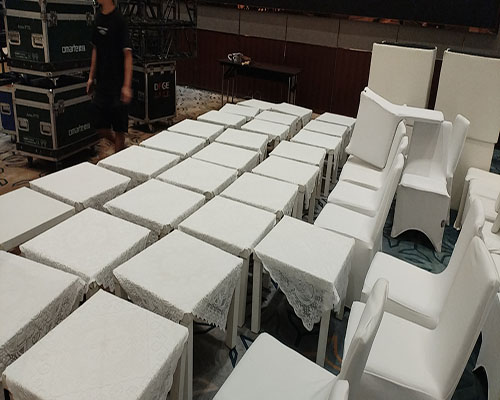 广州沙发茶几桌椅活动现场案例图