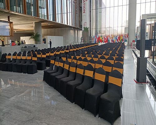 北京亚洲金融大厦宴会椅活动现场图