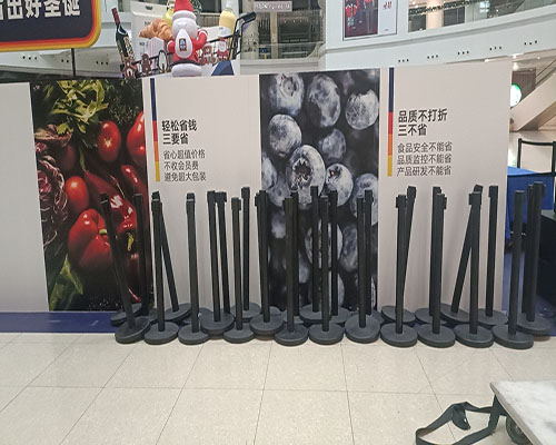 上海一米线围挡吧桌活动现场案例图