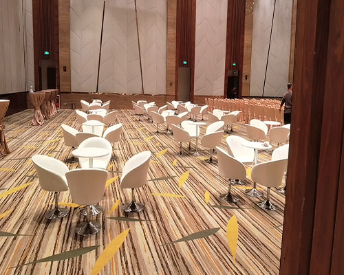 广州宴会圆桌吧桌椅活动现场案例图