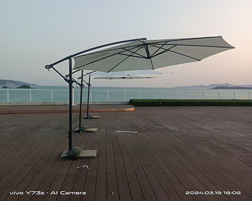 深圳会议桌椅侧伞活动现场案例图