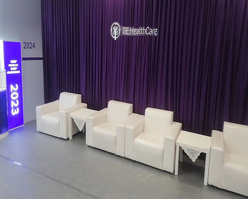 上海会展沙发桌椅活动现场案例图