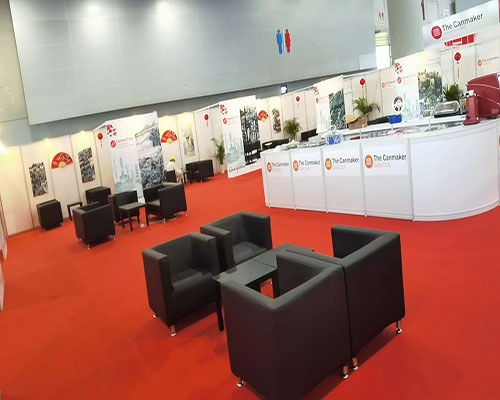 广州黑色贵宾沙发活动现场案例图